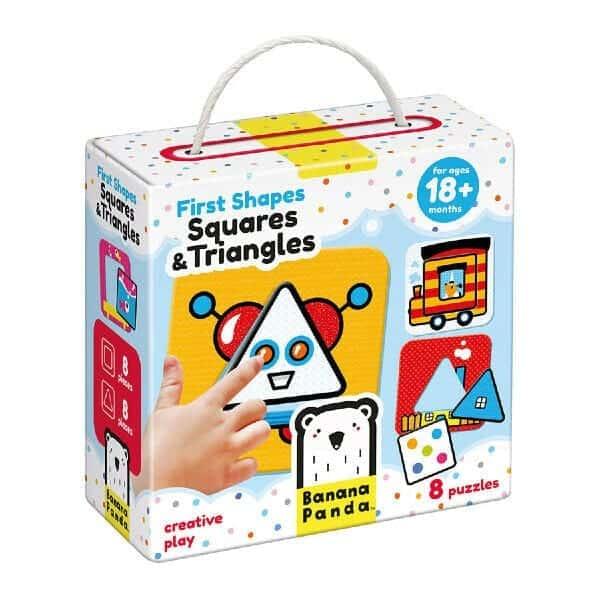 Apresentamos Primeiras Formas Quadrados e Triângulos com o SKU 183366922 recomendado para + 12 meses