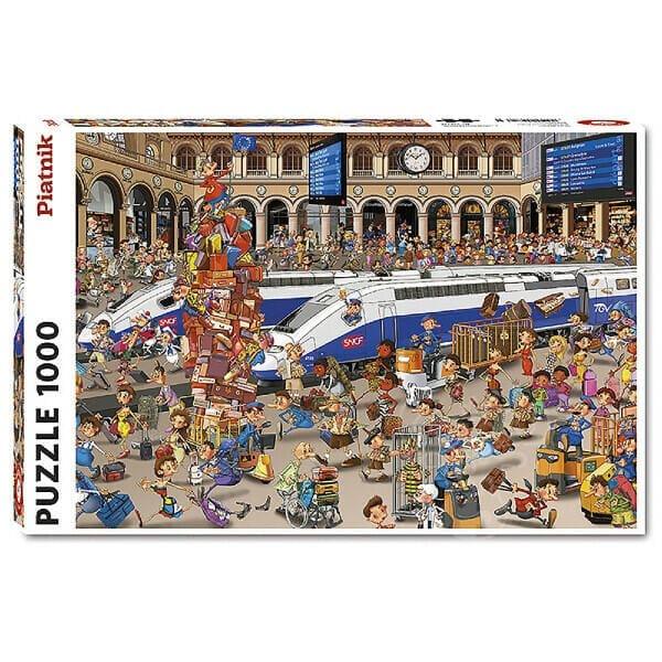 Apresentamos Puzzle 1000 pcs Estação de Comboios com o SKU 86556722 recomendado para + 12 anos