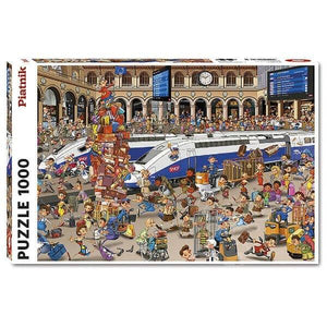 Apresentamos Puzzle 1000 pcs Estação de Comboios com o SKU 86556722 recomendado para + 12 anos
