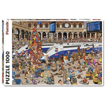 Apresentamos Puzzle 1000 pcs Estação de Comboios com o SKU 86556722 recomendado para + 12 anos