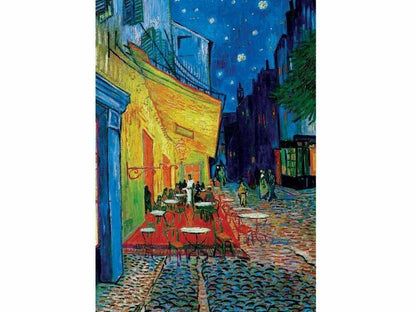Imagem do Puzzle 1000 peças Cafe Terrace at Night com esplanada sob céu estrelado