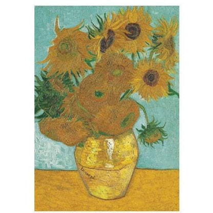 Imagem do Puzzle 1000 peças Van Gogh Sun Flowers com girassóis numa jarra