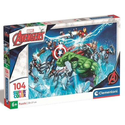 Apresentamos Puzzle 104 pçs - Marvel Avengers com o SKU 552574423 recomendado para + 6 anos