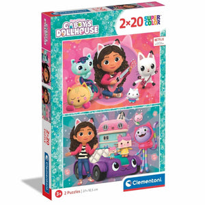Puzzle 2 x 20 pçs - Gabby`s Dollhouse - Brincatoys