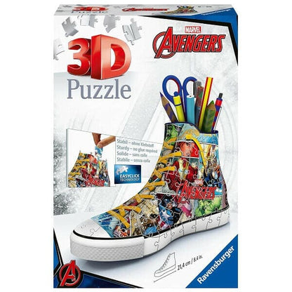 Apresentamos Puzzle 3D Sneaker Avengers com o SKU 231211322 recomendado para + 3 anos