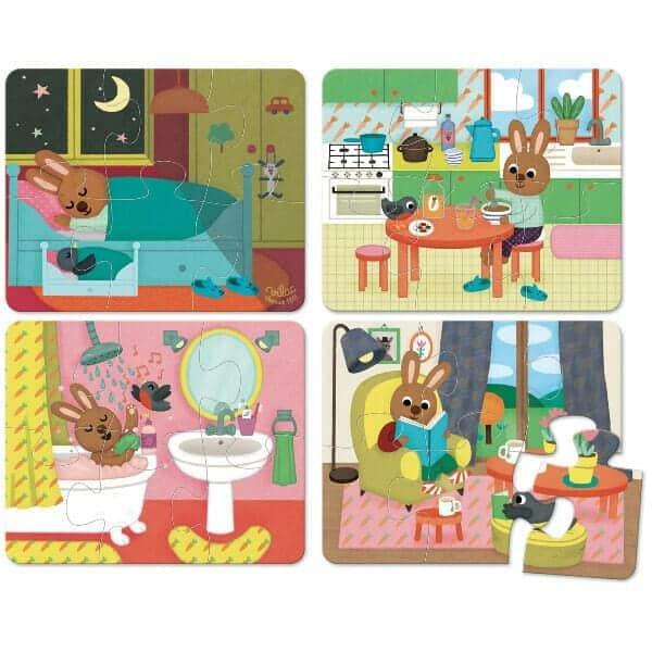 Apresentamos Puzzle de Madeira A casa com o SKU 26264321 recomendado para + 2 anos