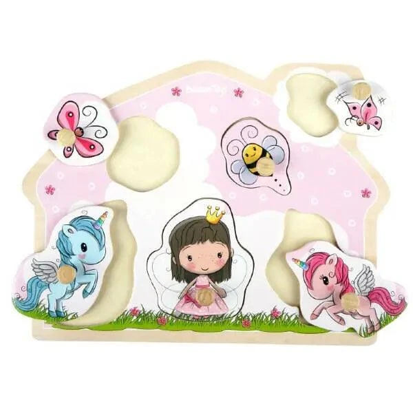 Apresentamos Puzzle de pegas Lillie & Ellie com o SKU 50520122 recomendado para + 2 anos