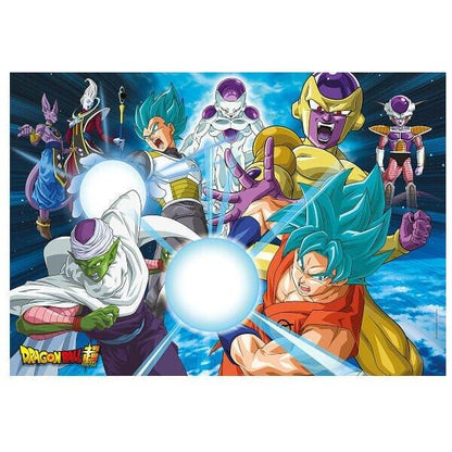 Imagem do Puzzle Dragon Ball 180 peças com personagens em combate