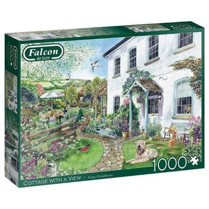 Apresentamos Puzzle Falcon 1000 pçs - Cottage with a View com o SKU 81132623 recomendado para + 12 anos