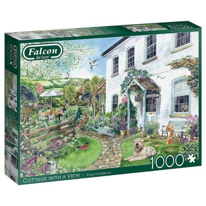 Apresentamos Puzzle Falcon 1000 pçs - Cottage with a View com o SKU 81132623 recomendado para + 12 anos