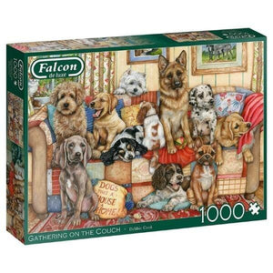 Apresentamos Puzzle Falcon 1000 pçs - Gathering on the Couch com o SKU 81129323 recomendado para + 12 anos