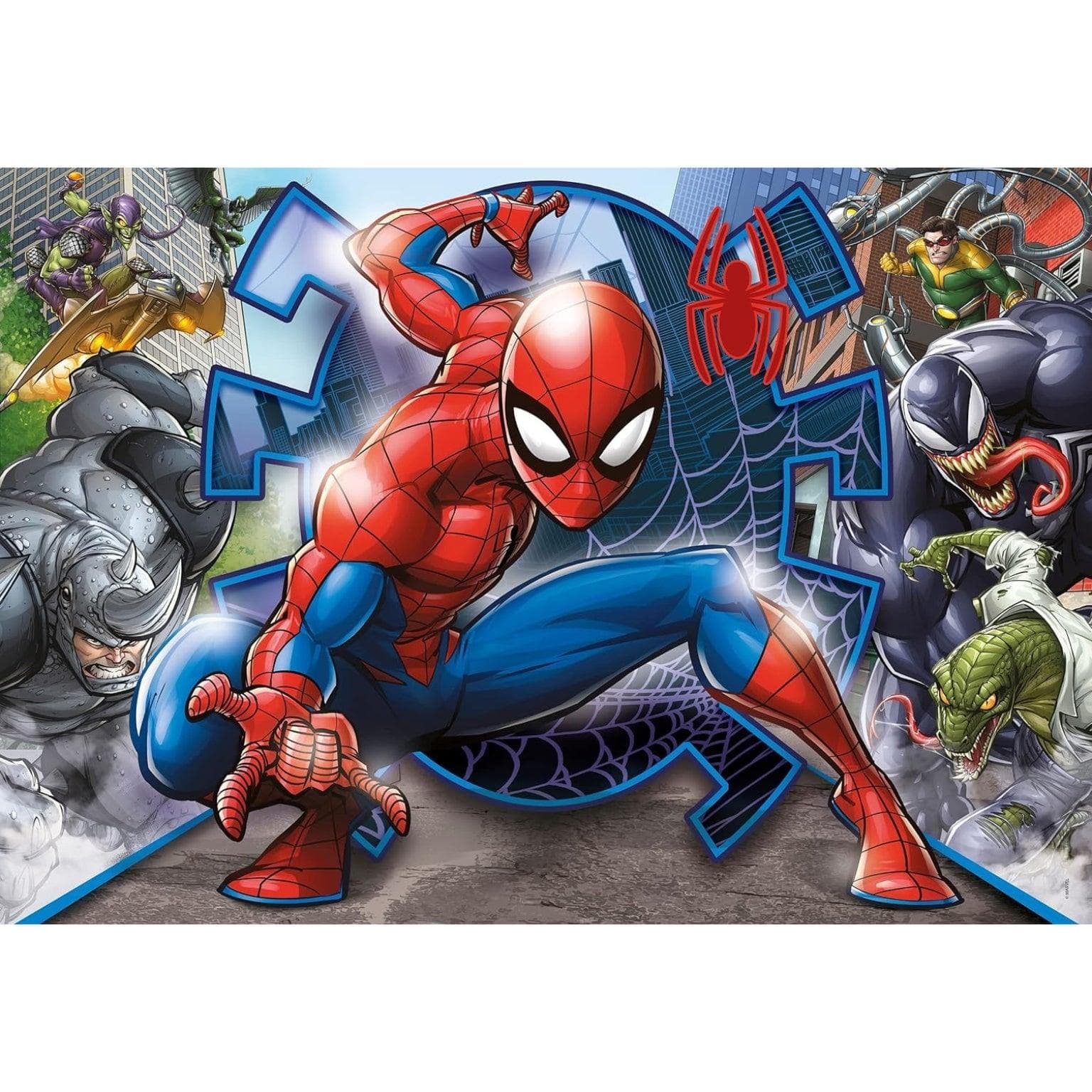 Apresentamos Puzzle Marvel Homem-Aranha 104 peças com o SKU 552711624 recomendado para + 6 anos