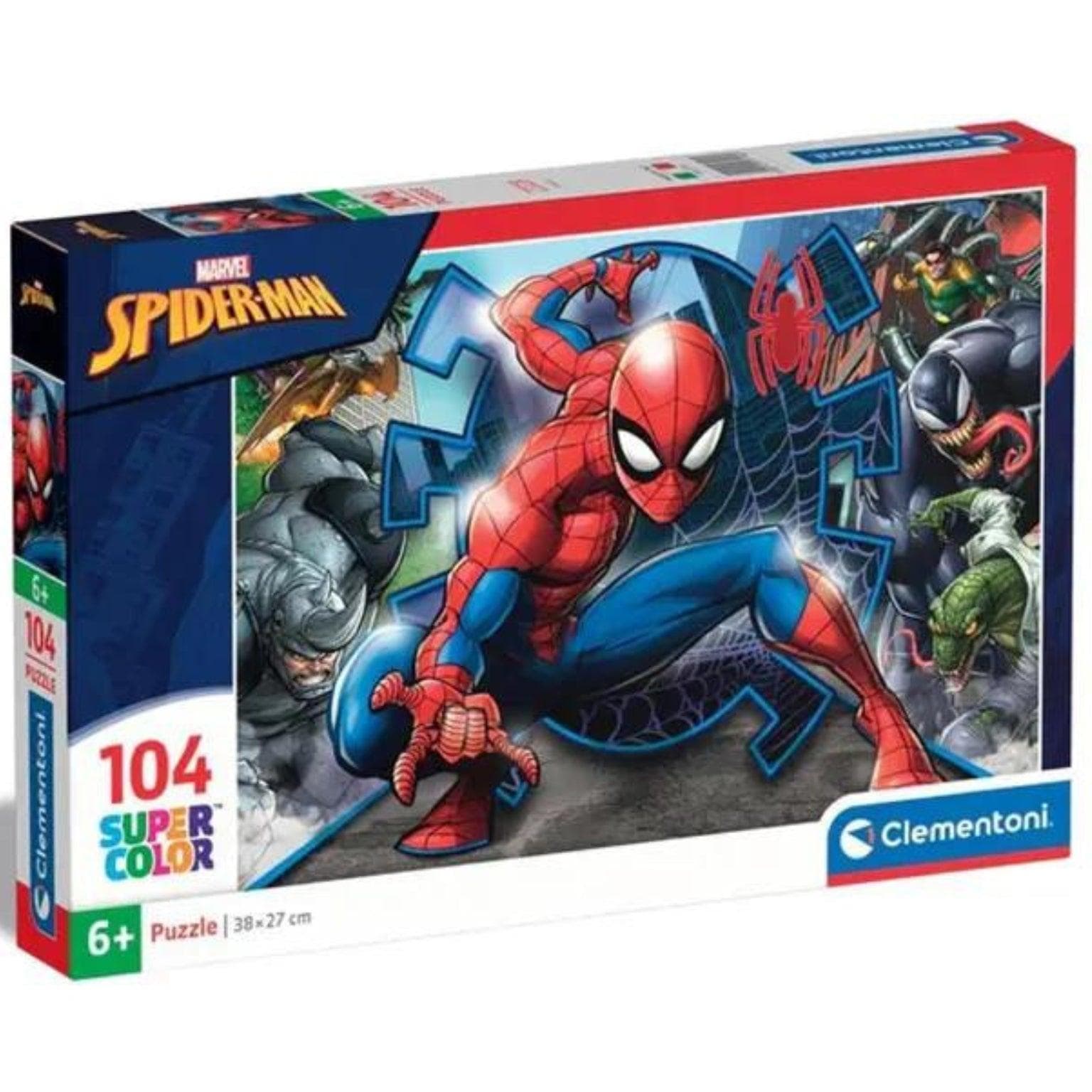 Apresentamos Puzzle Marvel Homem-Aranha 104 peças com o SKU 552711624 recomendado para + 6 anos