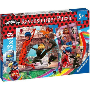 Puzzle LadyBug 3 x 49 pçs - Brincatoys