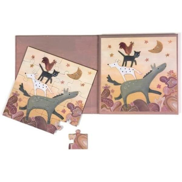 Apresentamos Puzzle Magnético - Músicos de Bremen com o SKU 723070823 recomendado para + 3 anos