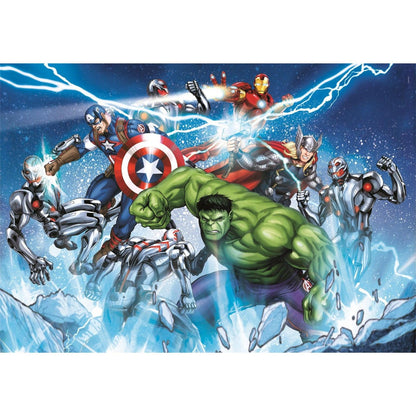 Imagem do Puzzle Marvel Avengers com Hulk, Capitão América, Thor e Homem de Ferro