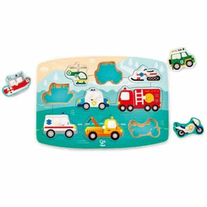 Apresentamos Puzzle Pegas Veículos de Emergência com o SKU 82140621 recomendado para + 2 anos