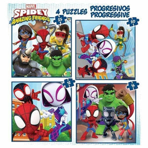 Puzzle Progressivo - Spidey e os seus incríveis amigos - Brincatoys