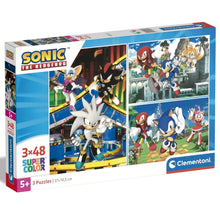 Apresentamos Puzzle Sonic e Amigos 3 x 48 peças com o SKU 552528024 recomendado para + 5 anos