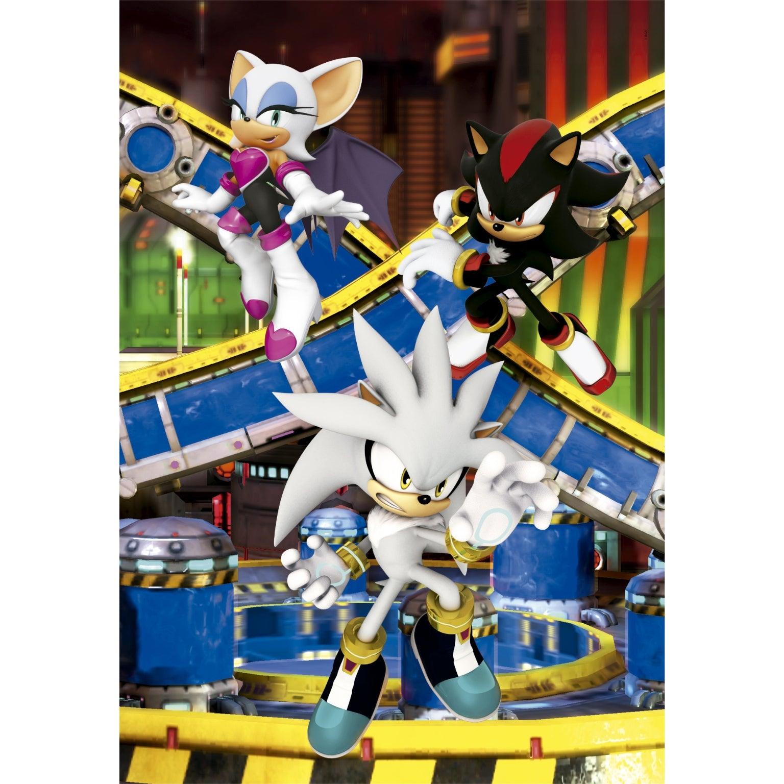 Puzzle Sonic e Amigos 3 x 48 peças - Brincatoys