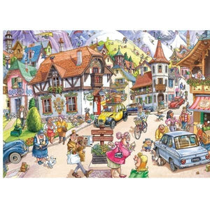 Apresentamos Puzzle Wasgij? 1000 pçs - Mountain Mayhem! com o SKU 82500223 recomendado para + 12 anos