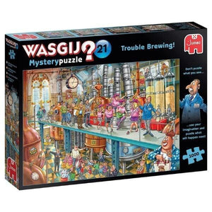 Apresentamos Puzzle Wasgij? 1000 pçs - Trouble Brewing! com o SKU 82500623 recomendado para + 12 anos