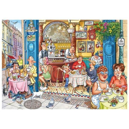 Puzzles Wasgij? 1000 pçs - Grabbing a Quick Bite!