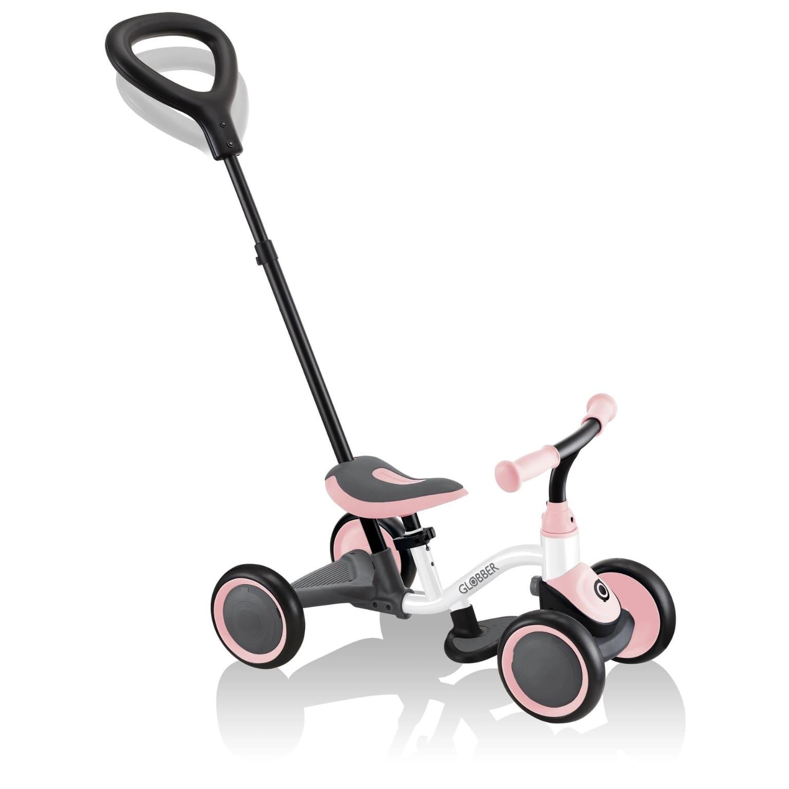 Quadriciclo de equilíbrio Globber Learning Bike 3 em 1 Rosa - Brincatoys