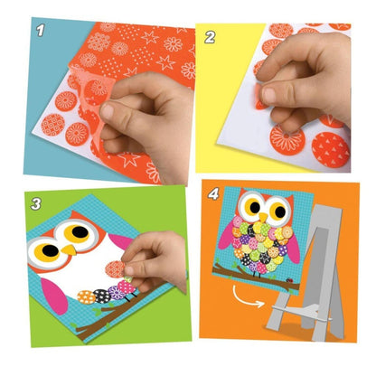 Quadro de autocolantes coruja: quatro passos para decorar o quadro