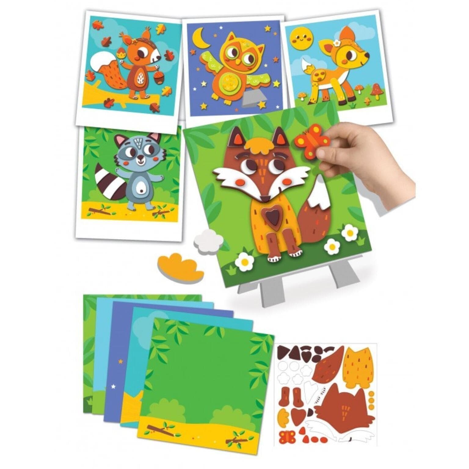 Apresentamos Retratos 3D de animais da floresta com o SKU 711406523 recomendado para + 3 anos