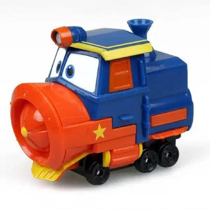 Comboio Robot Trains Victor azul e laranja com estrela