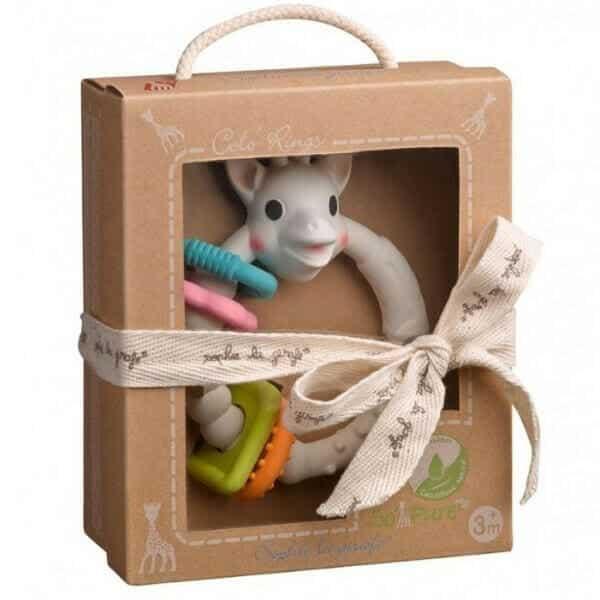 Apresentamos Roca Mordedor Girafa Sofia Colo'rings 100% hévea natural com o SKU 102012022 recomendado para + 3 meses