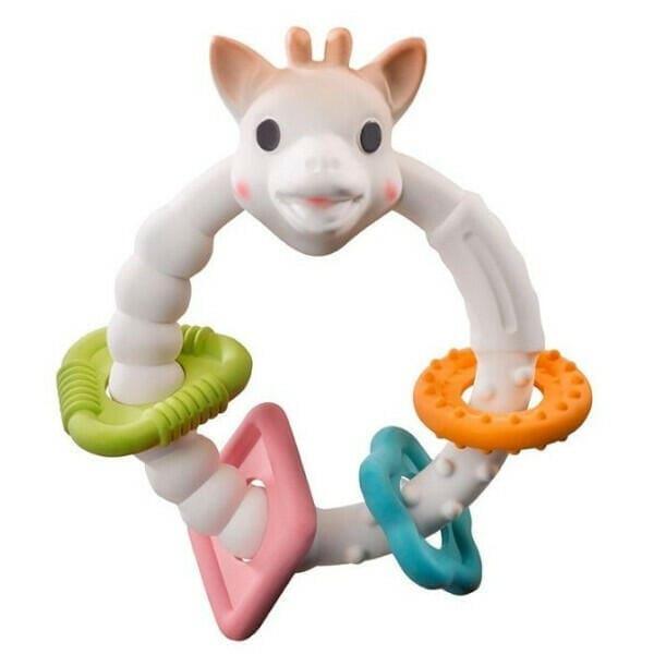 Apresentamos Roca Mordedor Girafa Sofia Colo'rings 100% hévea natural com o SKU 102012022 recomendado para + 3 meses
