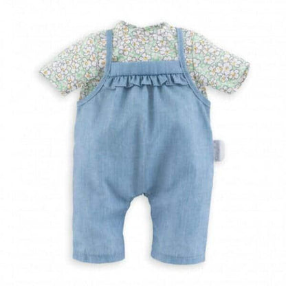 Roupa Corolle Blusa florida e Macacão de ganga 30 cm