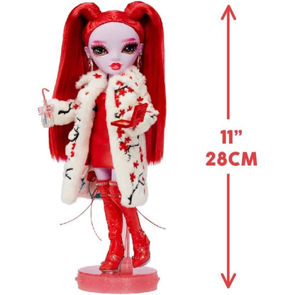 Shadow High Rosie Redwood: boneca de cabelo vermelho com 28 cm, num suporte