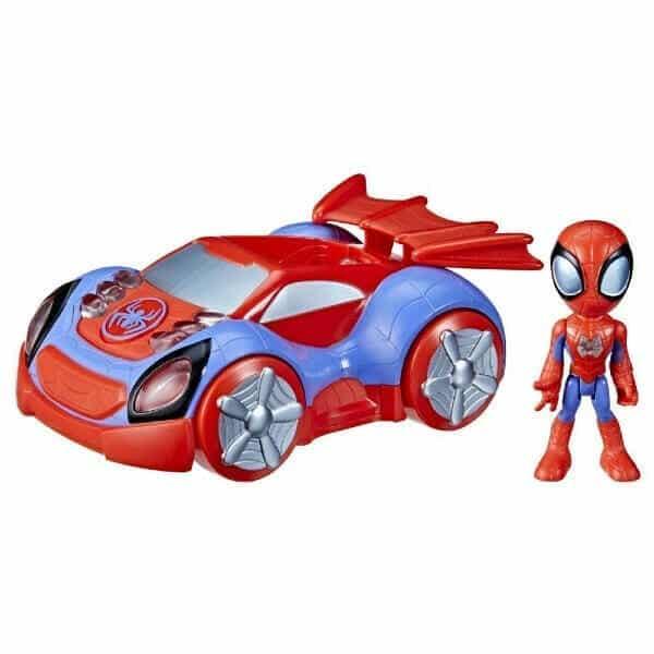 Spidey and His Amazing Friends Carro-Aranha com luzes - Brincatoys