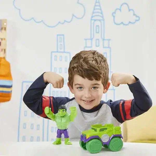 Apresentamos Spidey and his Amazing Friends Hulk Smash Truck com o SKU 90398922 recomendado para + 3 anos