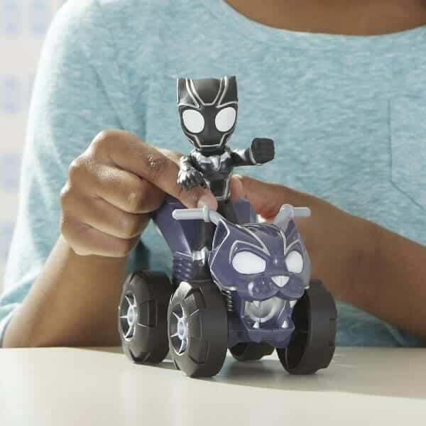 Apresentamos Spidey and his Amazing Friends Pantera Negra e Quadriciclo Pantera com o SKU 15194322 recomendado para + 3 anos