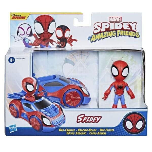 Apresentamos Spidey and his Amazing Friends Spidey com carro aracnídeo com o SKU 90194022 recomendado para + 3 anos