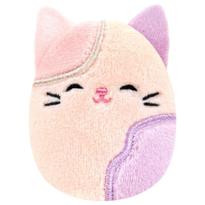 Peluche gato rosa e lilás do Squishville Esquadrão Violeta