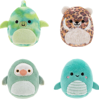 Quatro peluches Squishville Prehistoric Squad