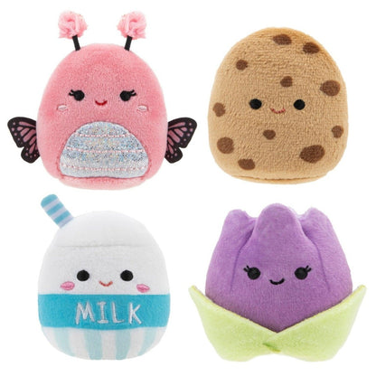 Squishville Mini Squishmallows: quatro peluches pequenos incluindo pacote de leite