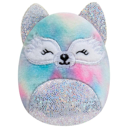 Squishville Mini Squishmallows Esquadrão do Quadro de Honra: peluche de lobo com brilhantes