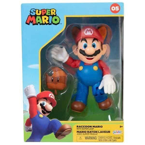 Super Mario Bros - Mario Mapache com Super Folha - Brincatoys