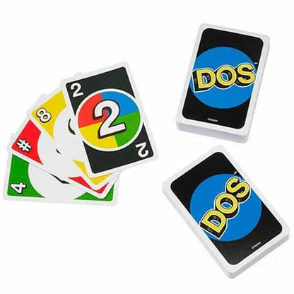 Cartas Uno Dos com o verso azul e amarelo