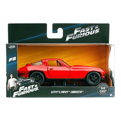 Veículo Fast & Furious Letty's Chevrolet Corvette na embalagem