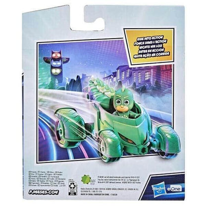 Parte de trás da embalagem do Veículo PJ Masks Gekko