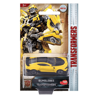 Veículo Transformers M5 Bumblebee: carro amarelo dentro da embalagem blister