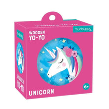 Apresentamos Yo-Yo de madeira - Unicórnio com o SKU 835630123 recomendado para + 6 anos
