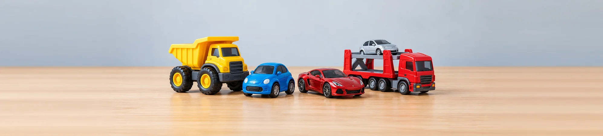Veículos de brinquedo para os mais pequenos, brincar e colecionar.
